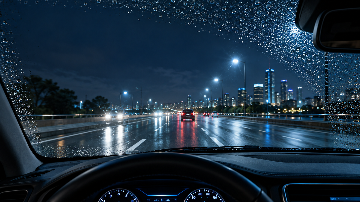 How to Clean Your Windshield for Safer Driving in Rain and at Night