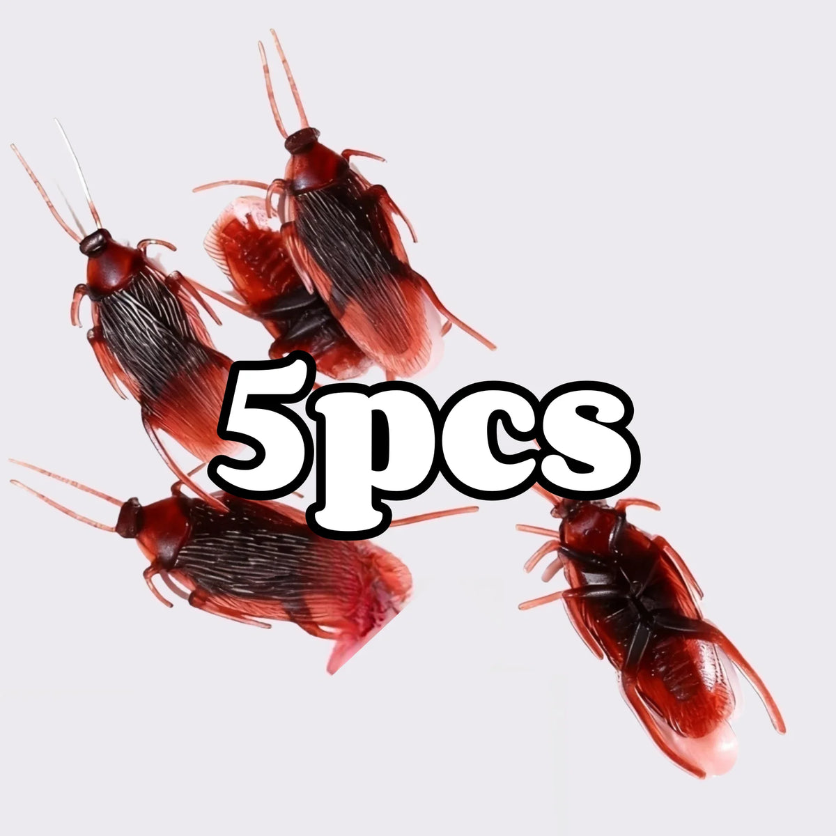 Fake Bugs Prank Pack – fake cockroaches for the 5-piece pack