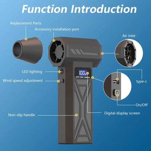 NivoJet - Cordless Turbo Air Blower & Air Duster