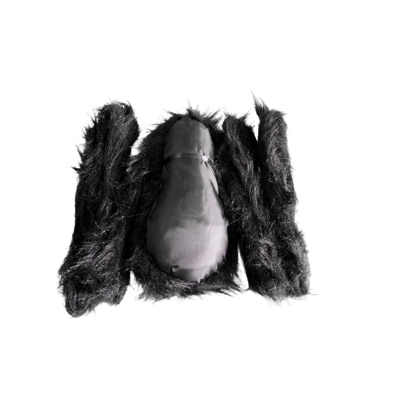 Giant Plush Halloween Spider – spider folded up for storage