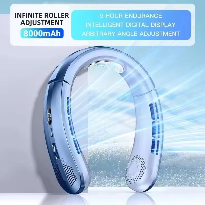 NivoFlow - 8000mAh Rechargeable Neck Fan