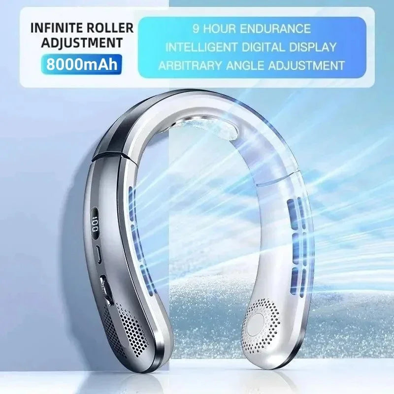 NivoFlow - 8000mAh Rechargeable Neck Fan
